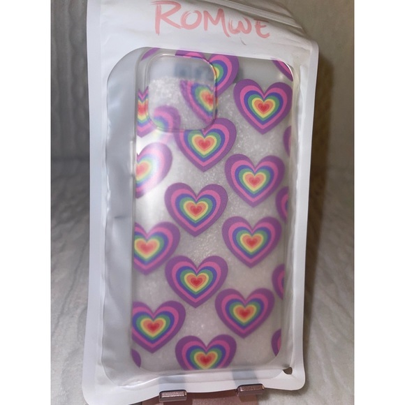 Rainbow Mini Hearts iPhone 12 Pro Max Case 💜 - Picture 7 of 17